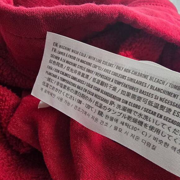 Hollister Women's Spellout Pull On Red Tapered Sweatpants Medium Lounge Y2K‎ - Picture 10 of 11